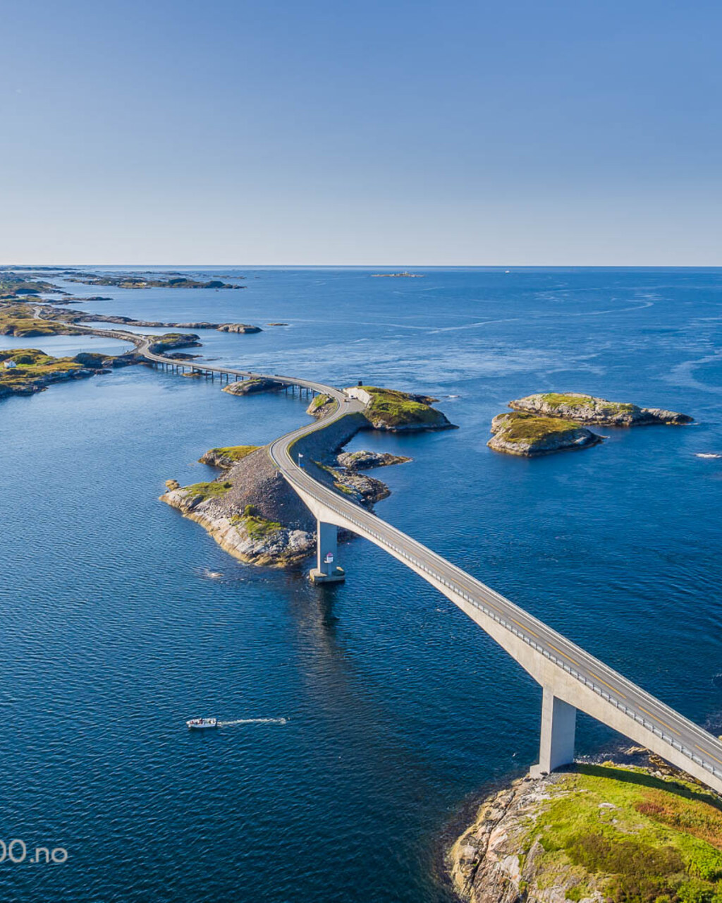 The Atlantic Road, a driving route through Western Fjords, Norway