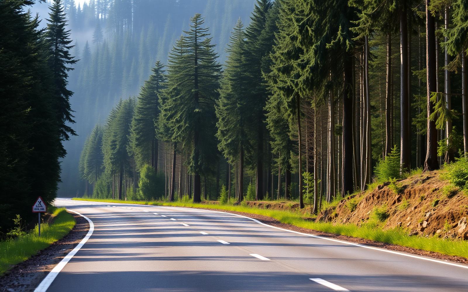 Schwarzwaldhochstrasse B500, a driving route through Black Forest, Germany