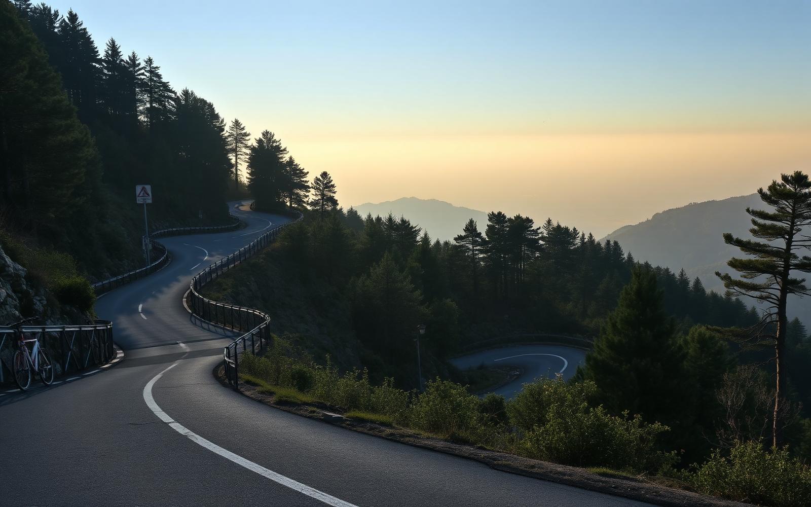 Col de Turini, a driving route through Côte d'Azur, France