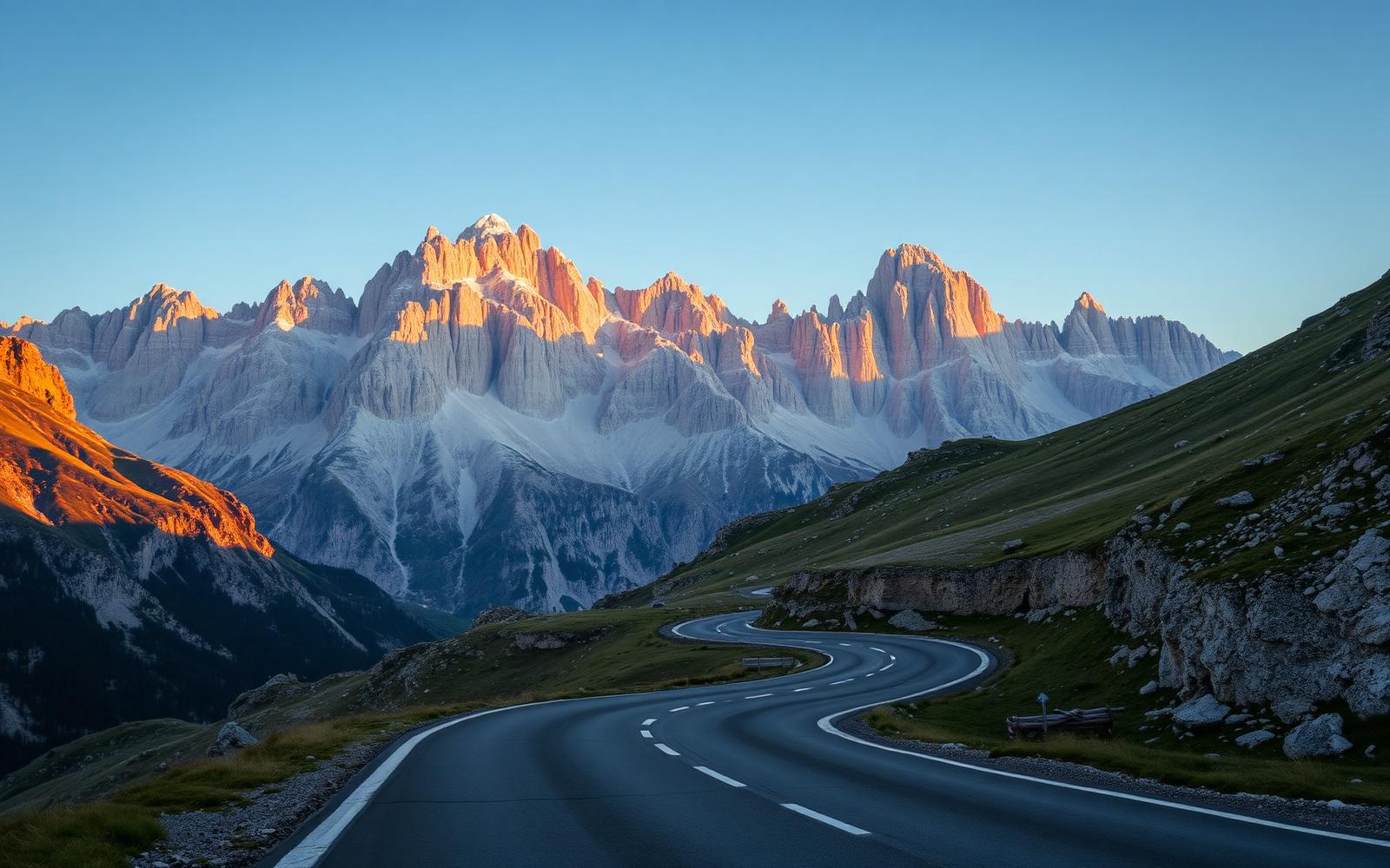 The Great Dolomites Drive, a driving route through Dolomites, Italy